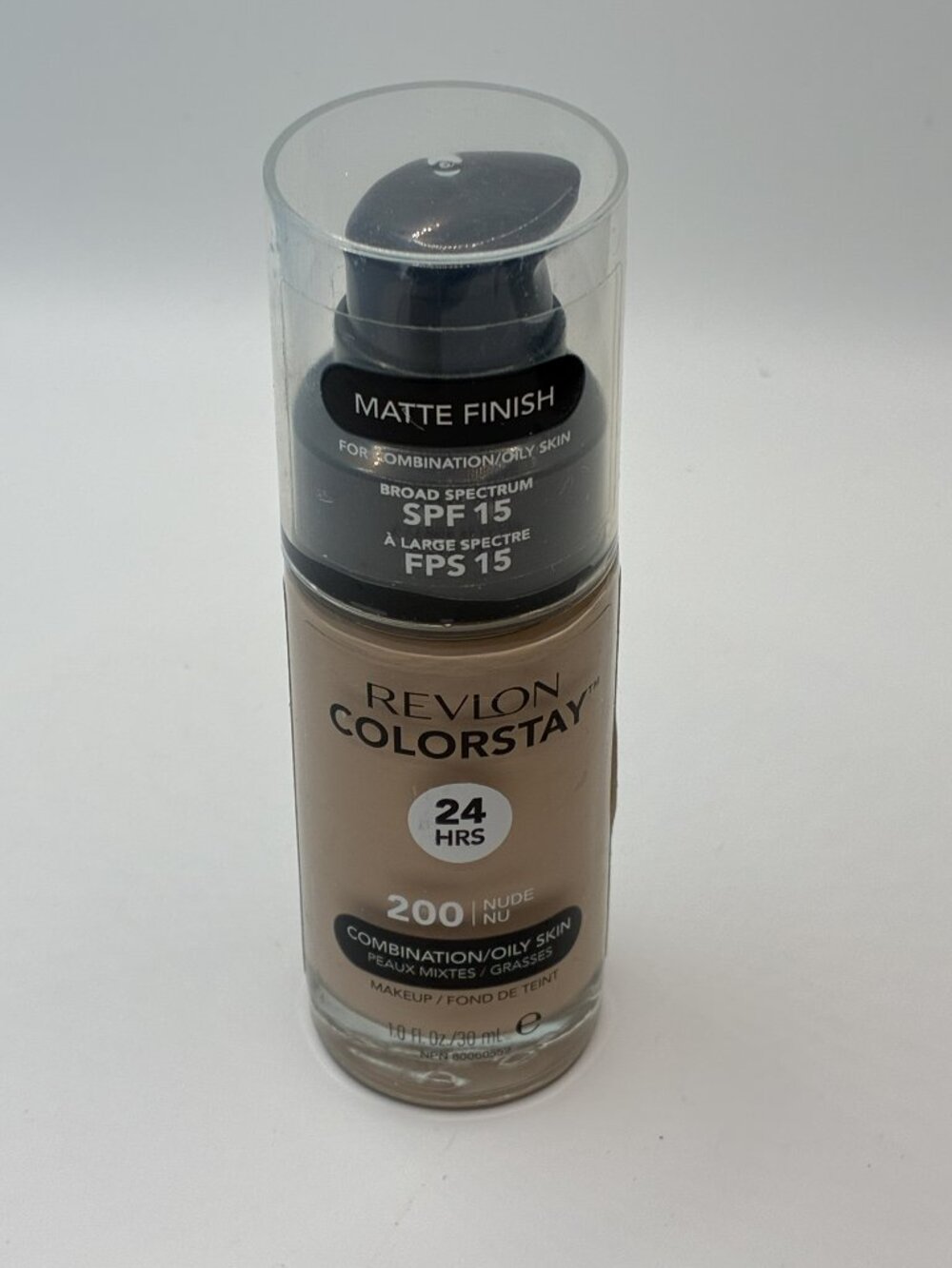 200 - Nude: Revlon 24 Hour Colorstay Liquid Foundation, Matte Finish, SPF 15